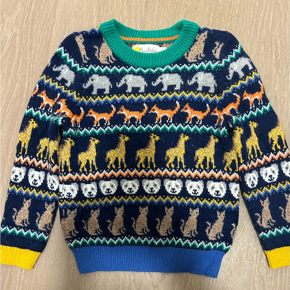 Mini Boden; size children’s 3-4 years; color blue, green, multi